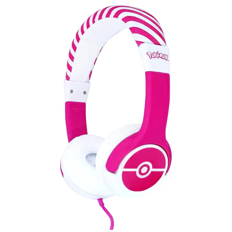 Pokémon Pink Pokéball-Themed Kids Headphones 1