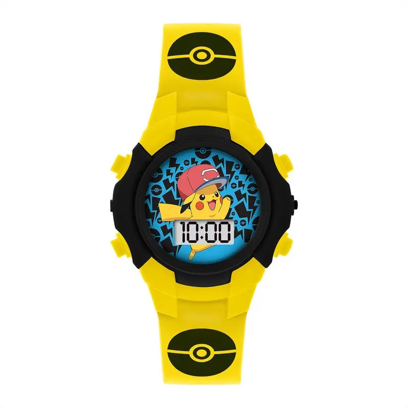 Pokémon-Themed Digital Flashing Watch With Character Print And Time Dial 1