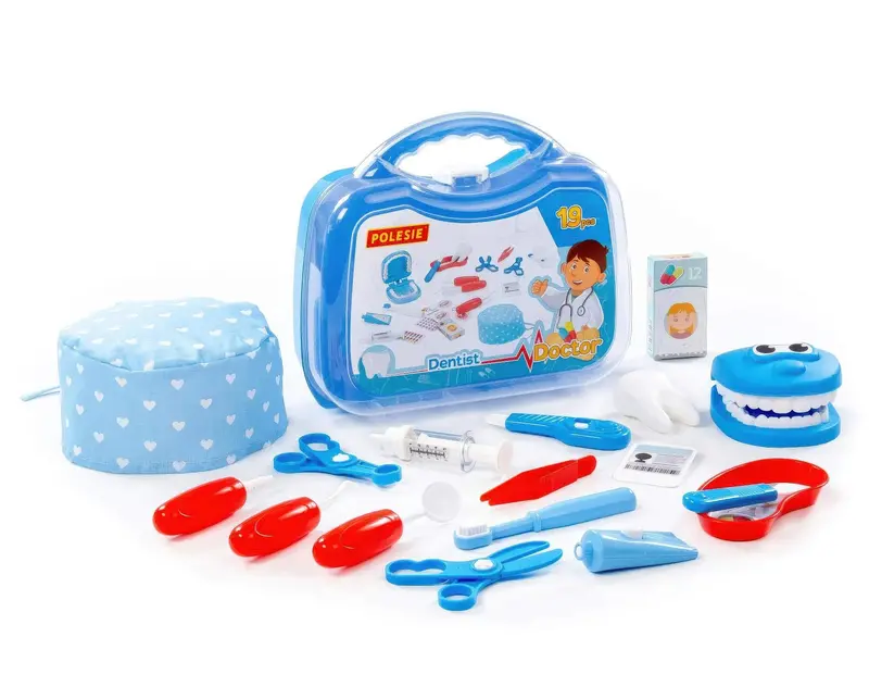 Polesie Dentist Play Set – 19-Piece Role-Play Medical Kit 1