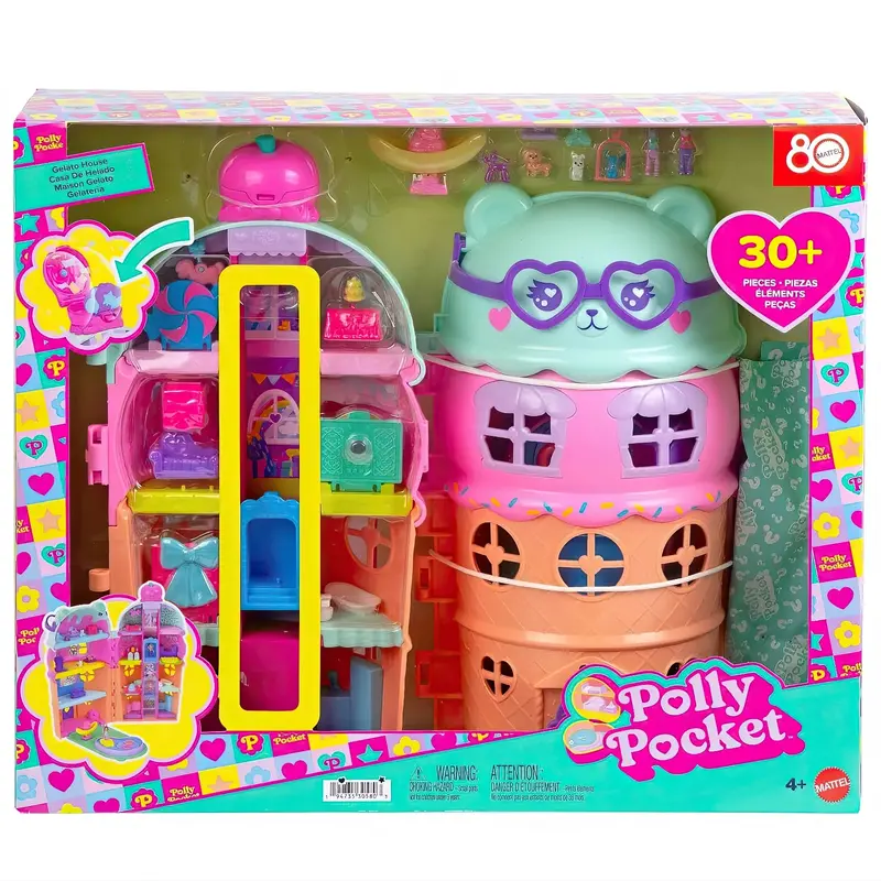 Polly Pocket Gelato Parlor Playset With Mini Figures 1
