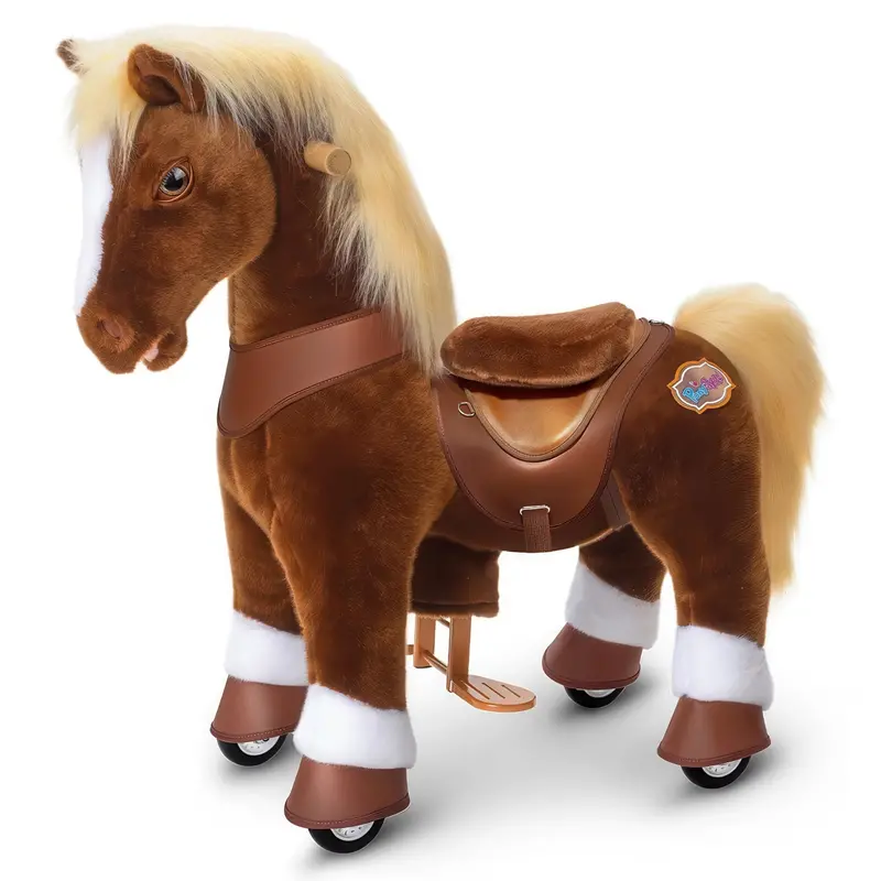 Ponycycle Model Y Classic Brown Ride-On For Toddlers 1