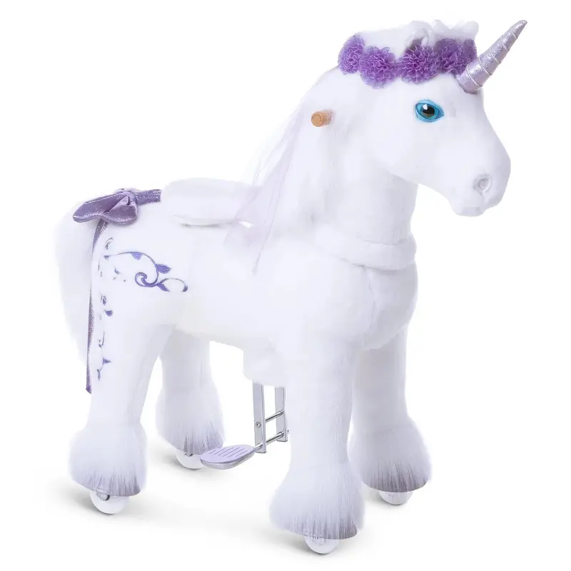 Ponycycle Purple Walking Ride-On Horse – Premium Model X 1
