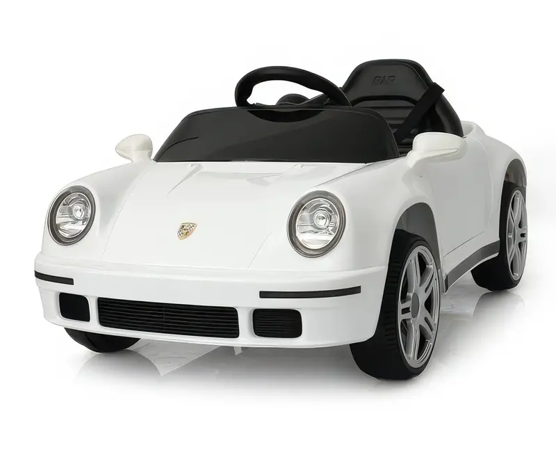 Porsche Ruf-Gt Electric Ride-On Car – 12V Battery, White Finish 1