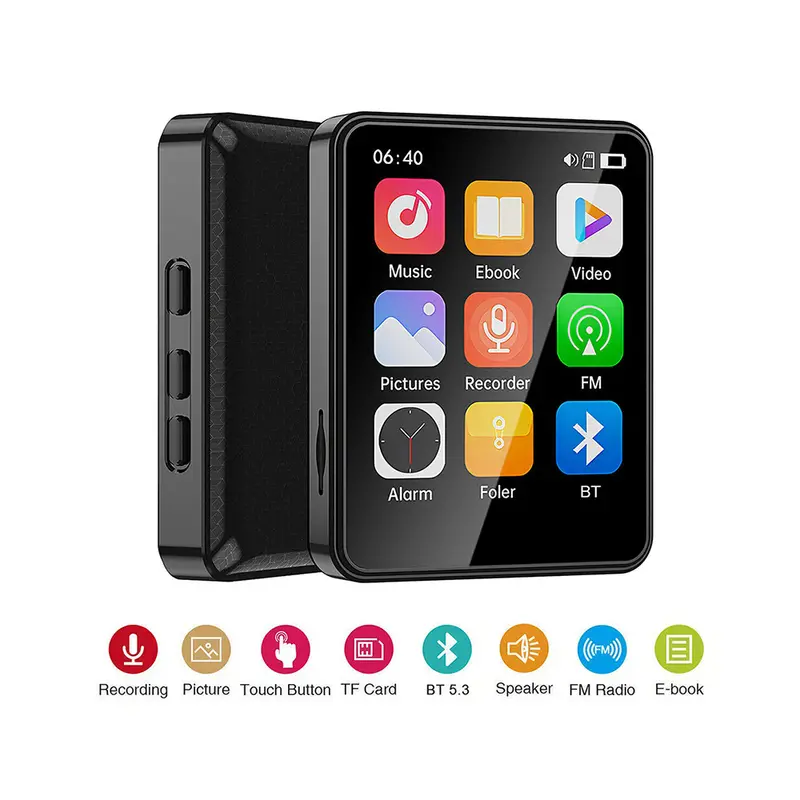 Portable Bluetooth Mp4 Player With Touchscreen And Built-In Speaker 1