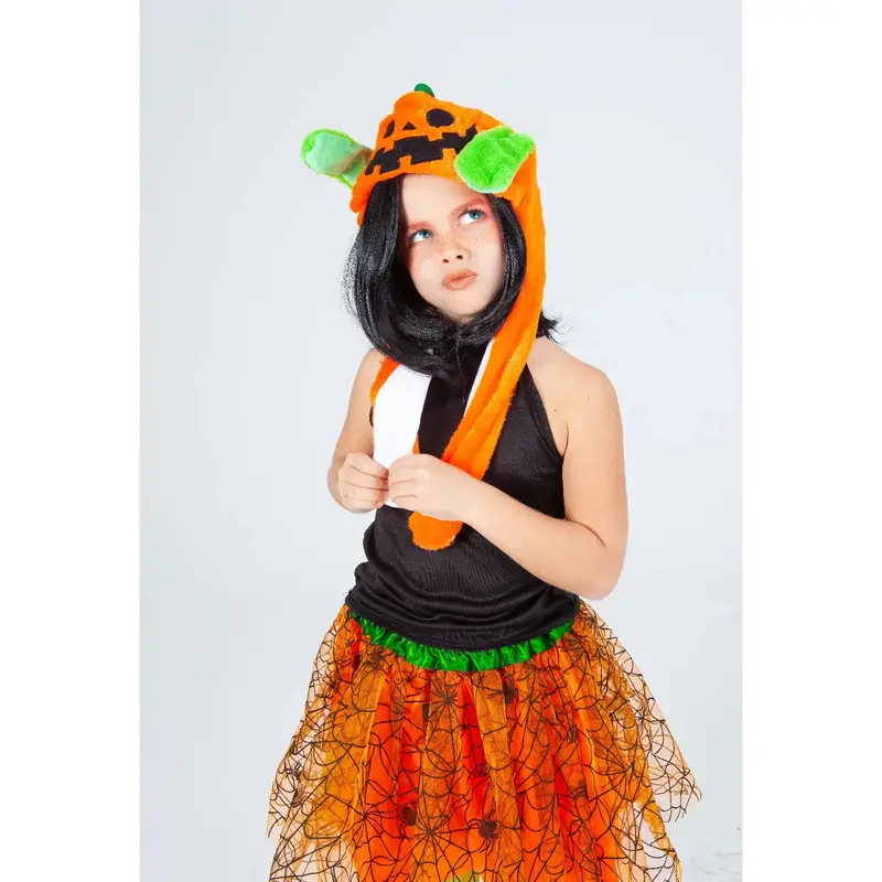 Pumpkin-Themed Halloween Hat With Magic Ears 1