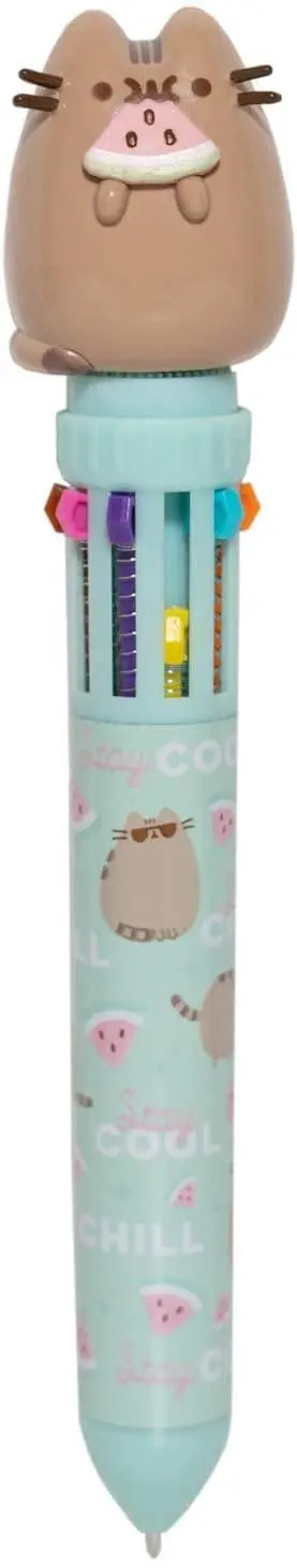 Pusheen Food-Themed 10-In-1 Ballpoint Pen Featuring 3D Character Topper 1