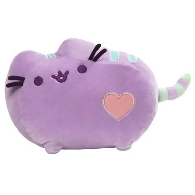 Pusheen Heart-Shaped Pastel Purple Plush Cat – 12-Inch Stuffed Animal 1