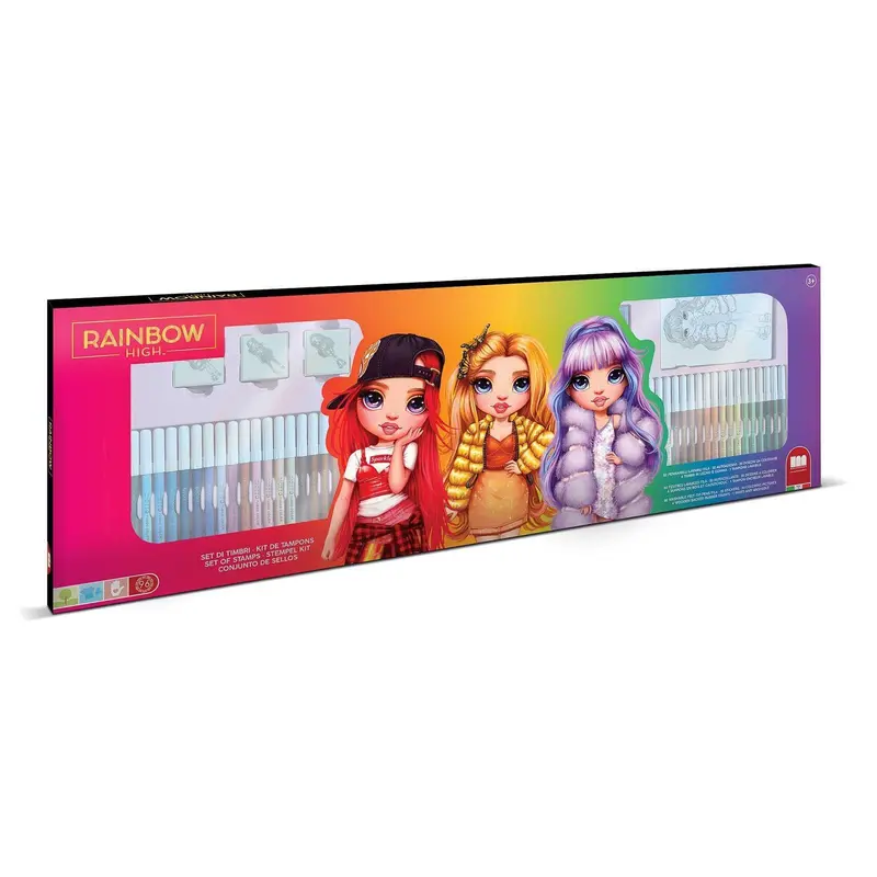 Rainbow High 60-Piece Marker Art Playset For Creative Kids 1