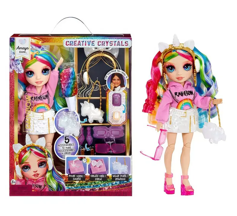 Rainbow High Amaya Fashion Doll – 28Cm Crystal Art Edition 1