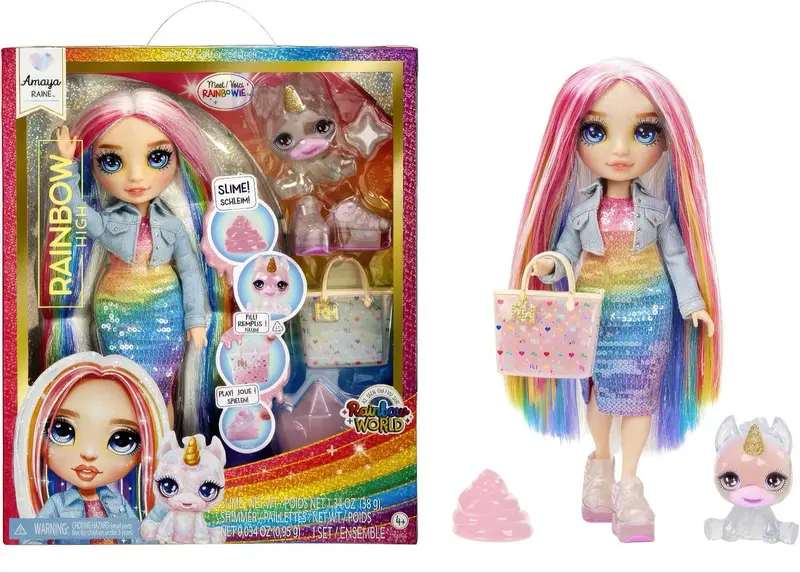 Rainbow High Amaya Raine Classic Doll – 28Cm Rainbow-Themed Style 1