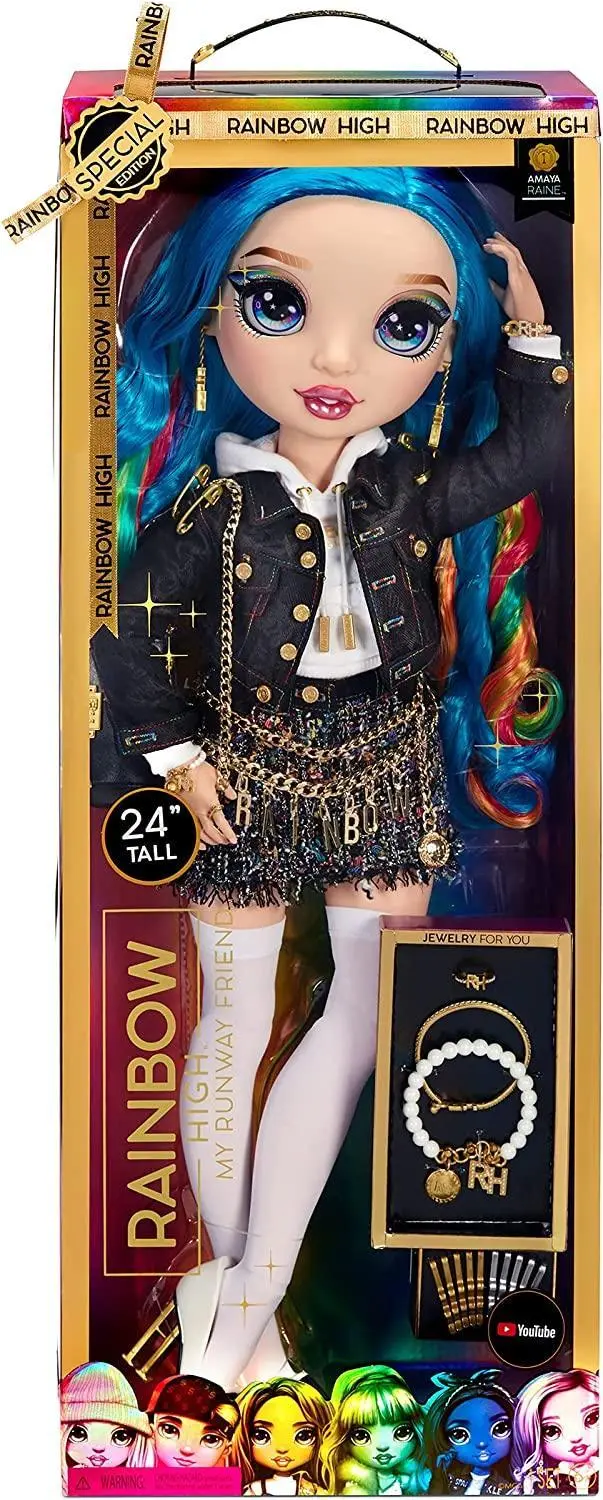 Rainbow High Amaya Raine Fashion Doll – 60Cm Poseable Collector Figure 1
