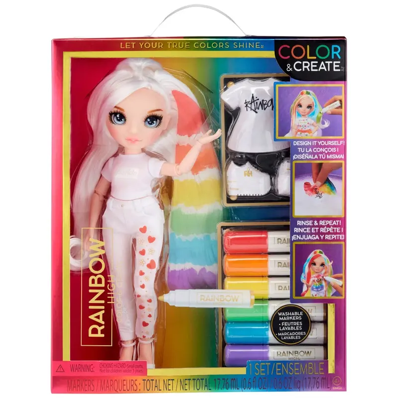 Rainbow High Colour & Create Diy Fashion Doll Kit 1
