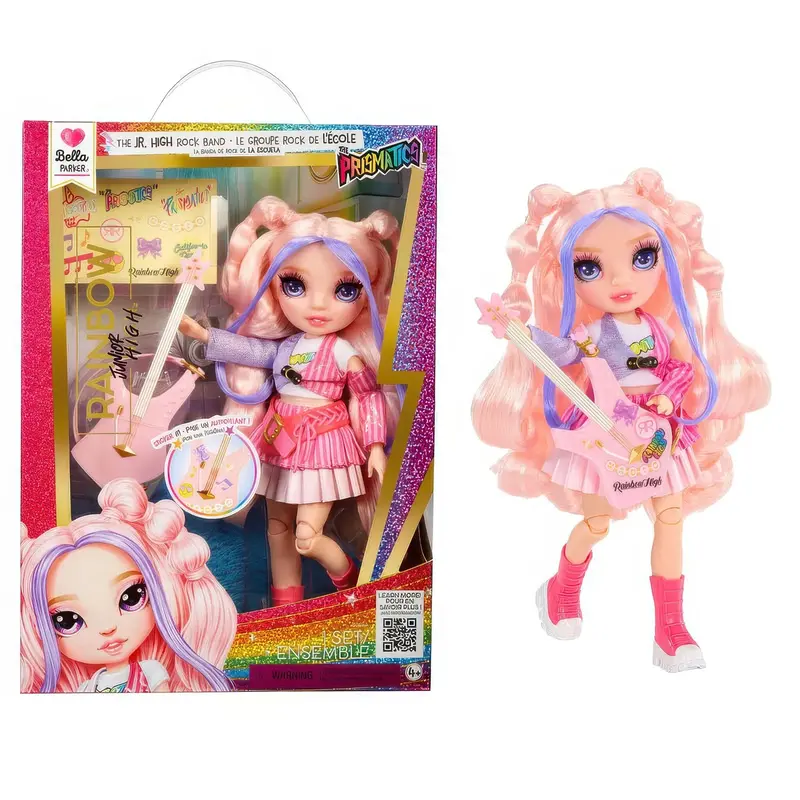 Rainbow High Jr. High Rock Band Doll – Bella, 23Cm Stylish Figure 1