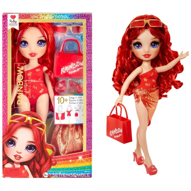 Rainbow High Ruby Swim & Style Fashion Doll 1