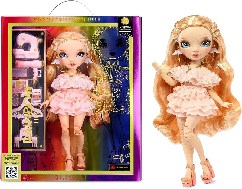Rainbow High Series 5 Victoria Whitman Fashion Doll – Light Pink Variant 1