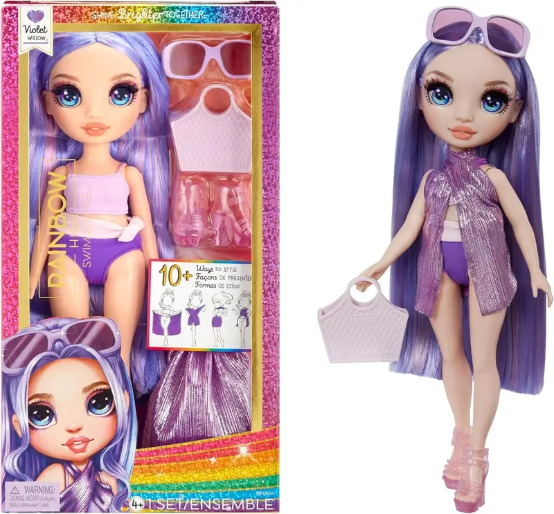 Rainbow High Violet Swim & Style Fashion Doll 1