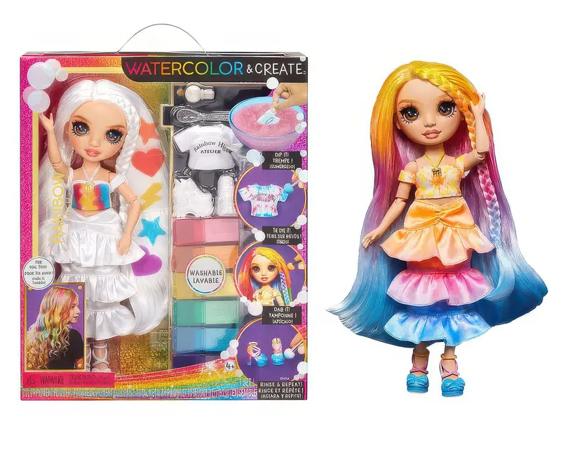 Rainbow High Watercolour & Create Diy Doll – Brown-Eyed Edition 1