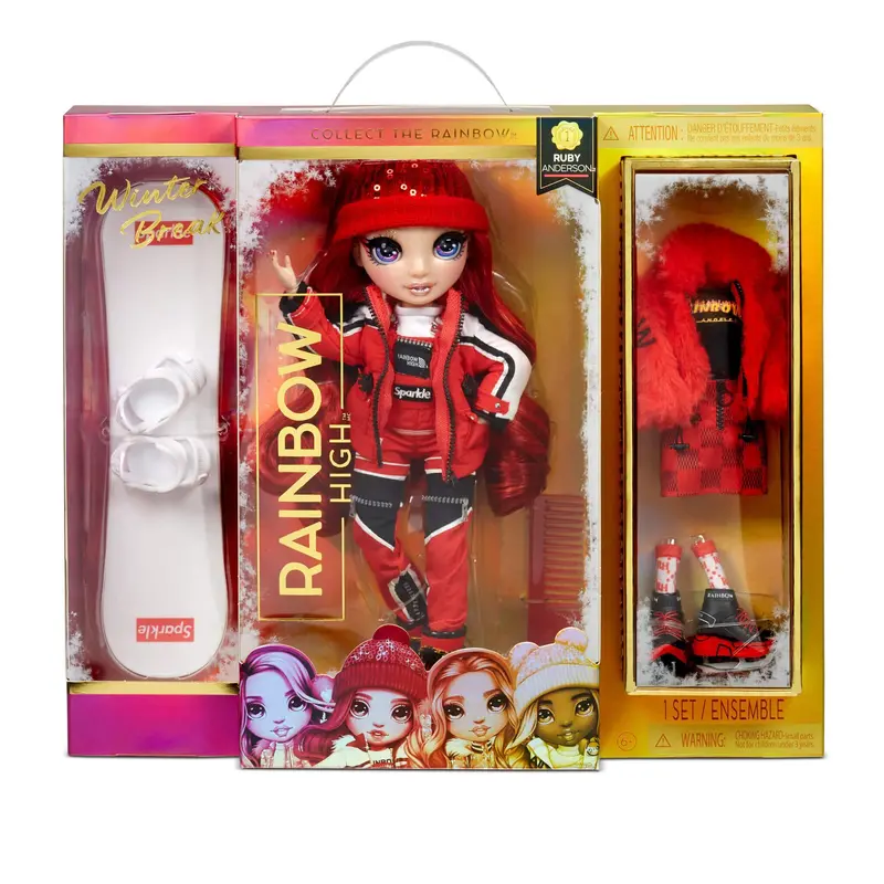 Rainbow High Winter Break Fashion Doll – Ruby Anderson 1
