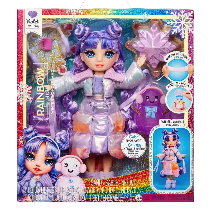 Rainbow High Winter Collection Purple Fashion Doll – 27Cm 1
