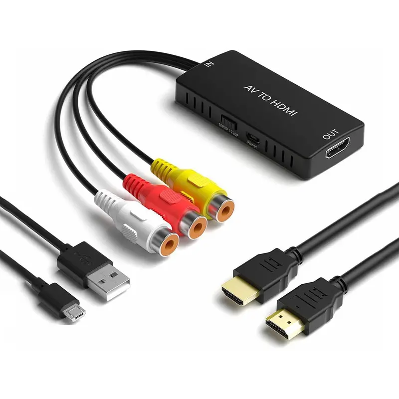 Rca To Hdmi Converter With Av Input Adapter 1