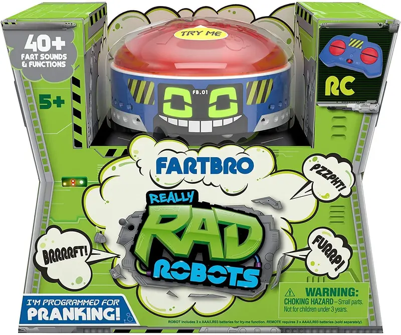 Really Rad Robots Fart Bro Toy – Interactive Sound-Activated Robot 1