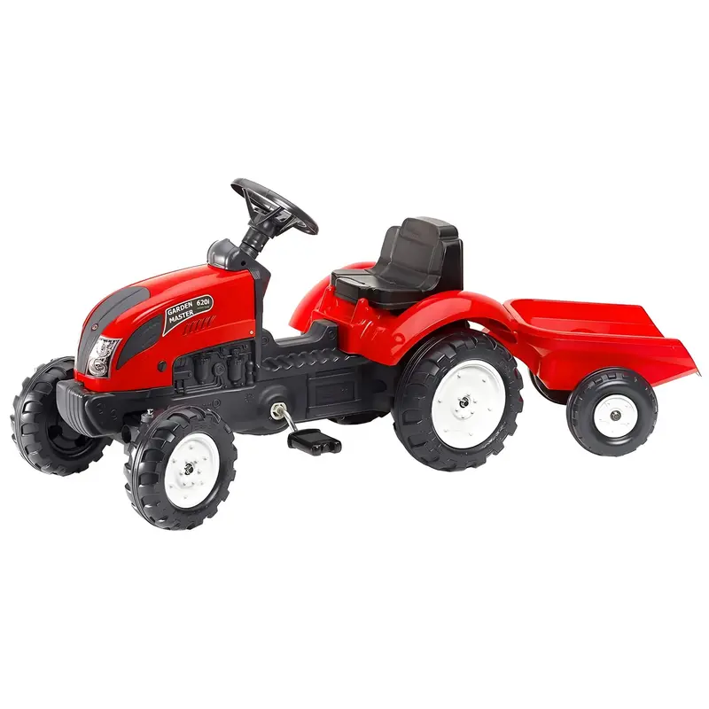 Red Garden Master Tractor Ride-On With Trailer – Falk 2/5 Model 1