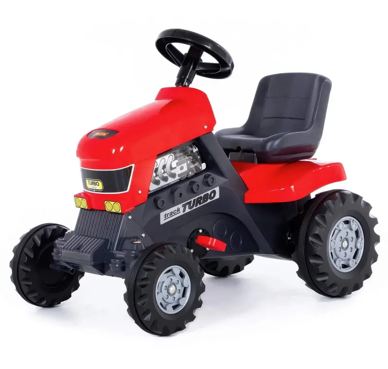 Red Turbo-Powered Pedal Tractor For Toddlers 1