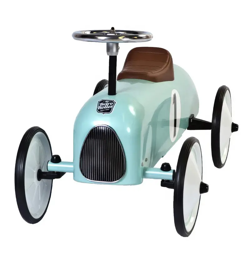 Retro Roller Colin Push Toy – Mint Green Vintage-Inspired Car 1