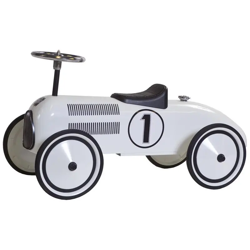 Retro Roller Lewis Push Car – Classic White Ride-On Toy 1