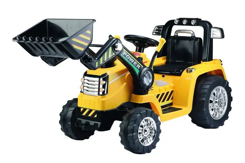 Ricco 6V Yellow Ride-On Tractor – Realistic Farm-Themed Electric Toy Vehicle 1