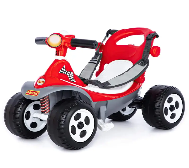 Ride-On Quad Bike With Integrated Safety Harness 1