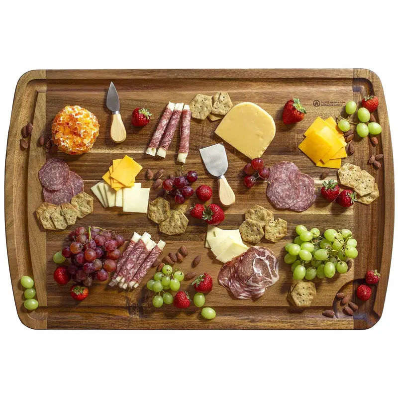 Rock & Branch 600Si Dual-Purpose Cutting And Noodle Board – 30" X 20" Premium Bamboo Surface 1