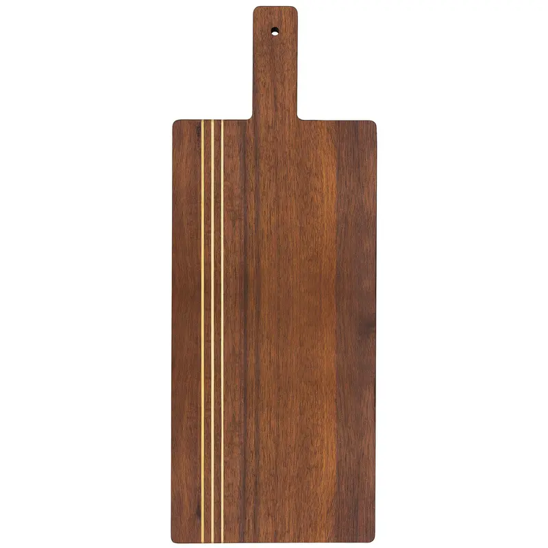 Rock & Branch® Acacia Pinstripe Paddle Board – Modern Serving & Prep Tool 1