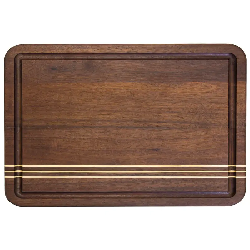 Rock & Branch® Large Pinstripe Acacia Cutting Board – 18.125" X 12.125" 1