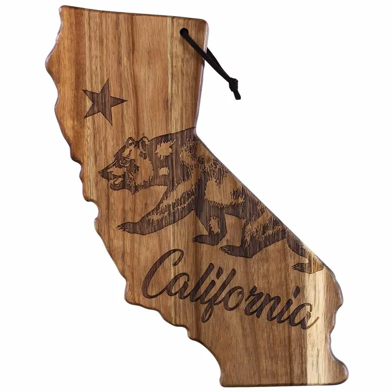 Rock & Branch Origins California Cutting Board – Eco-Friendly State Design 1