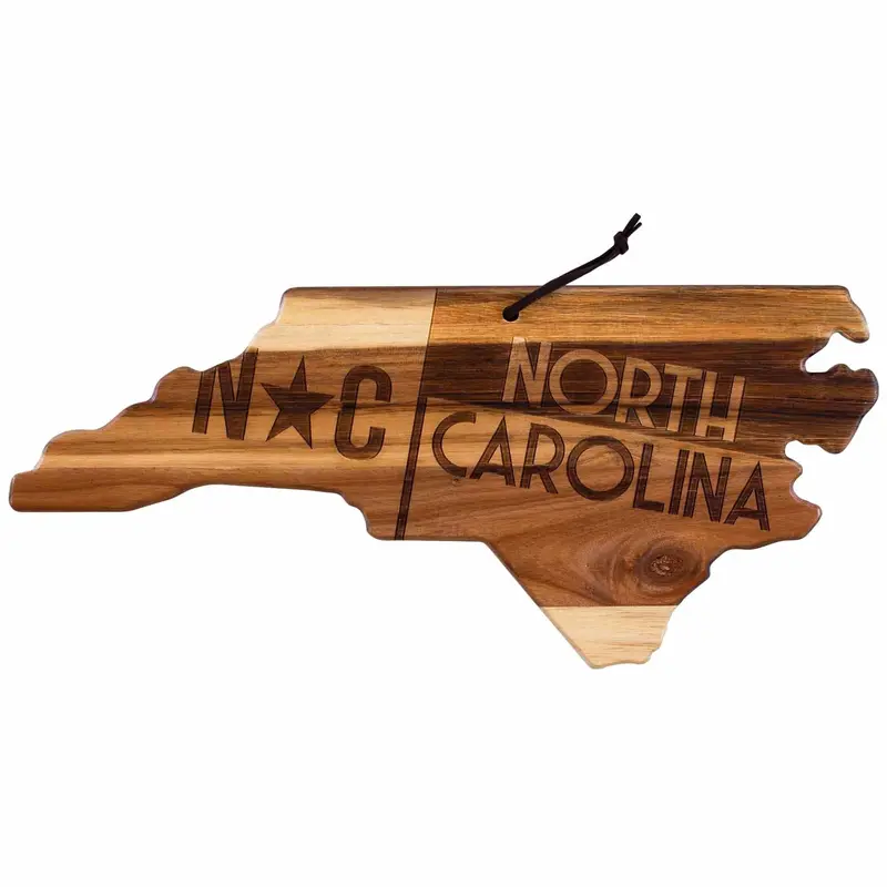Rock & Branch Origins North Carolina Cutting Board – Heirloom-Quality State Board 1