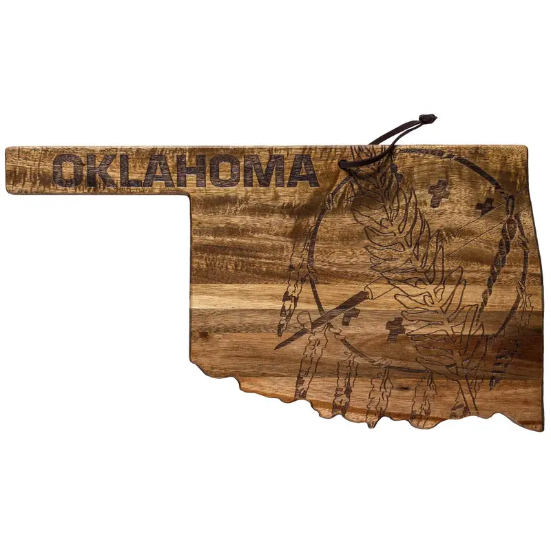 Rock & Branch Origins Oklahoma Serving Board – Rustic American Made 1