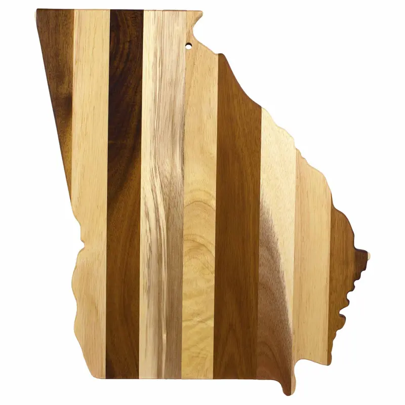 Rock & Branch Shiplap Georgia Cutting Board – State-Shaped Wooden Board 1