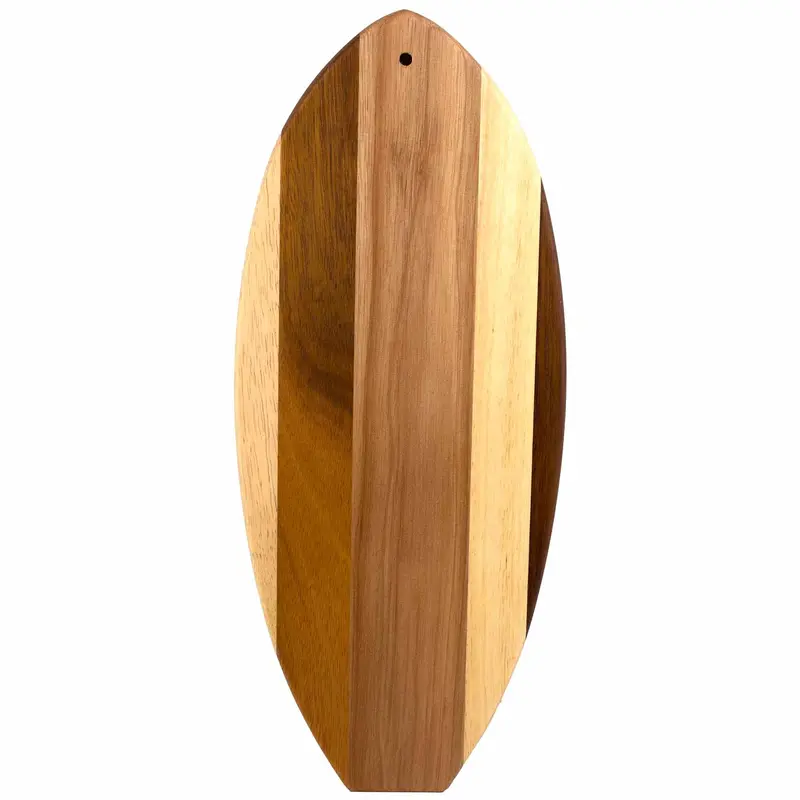 Rock & Branch Shiplap Li'L Surfer Cutting Board – Mini Surf-Themed Wood Board 1