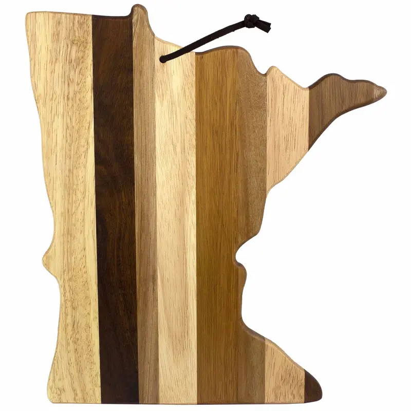 Rock & Branch Shiplap Minnesota Cutting Board – Northern State Silhouette Board 1