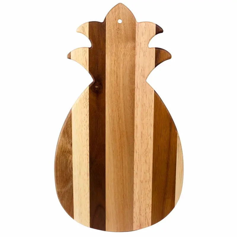 Rock & Branch Shiplap Pineapple Cutting Board – Tropical-Inspired Wooden Board 1