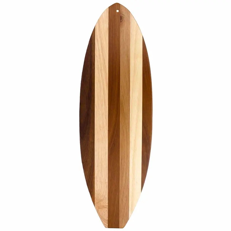 Rock & Branch Shiplap Surfboard Cutting Board – Functional Art Serving Board 1