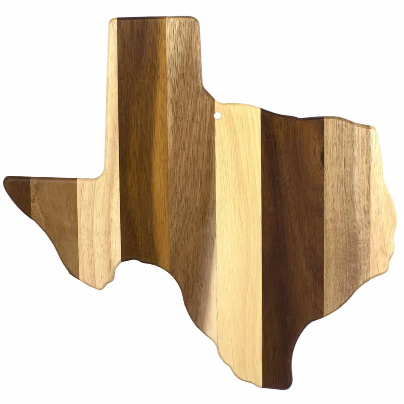 Rock & Branch Shiplap Texas Cutting Board – Lone Star State Shaped Board 1