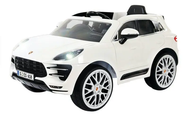 Rollplay Porsche Macan Turbo 6V Ride-On – Premium White Electric Suv Toy 1