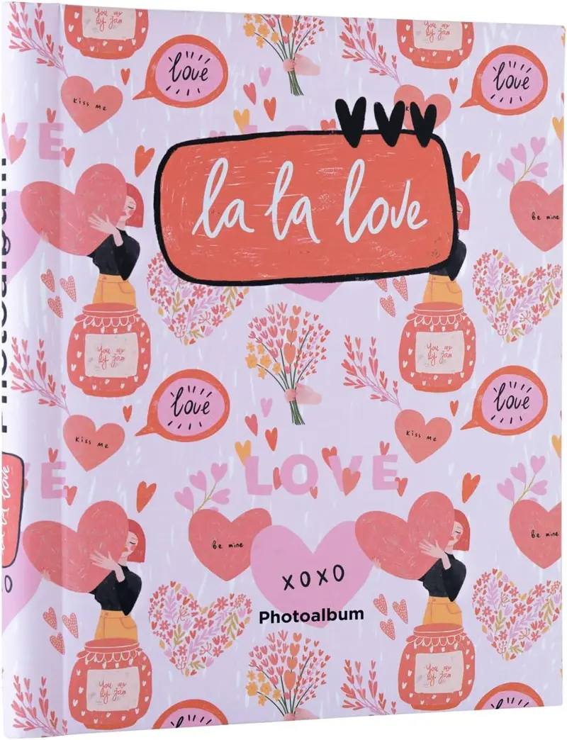 Romantic Lovers Photo Album – 24×32 Cm, 30-Pocket Self-Stick Layout Book 1