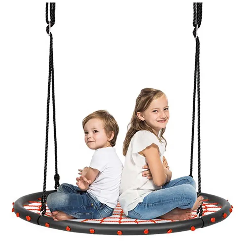 Round Spider-Web Hammock Swing – 60Cm Diameter Indoor/Outdoor Hanging Seat 1