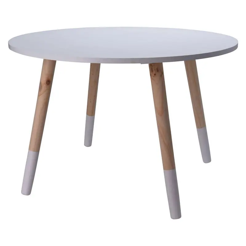 Round Wooden Kids' Table With Two Matching Chairs – Natural Play Furniture 1