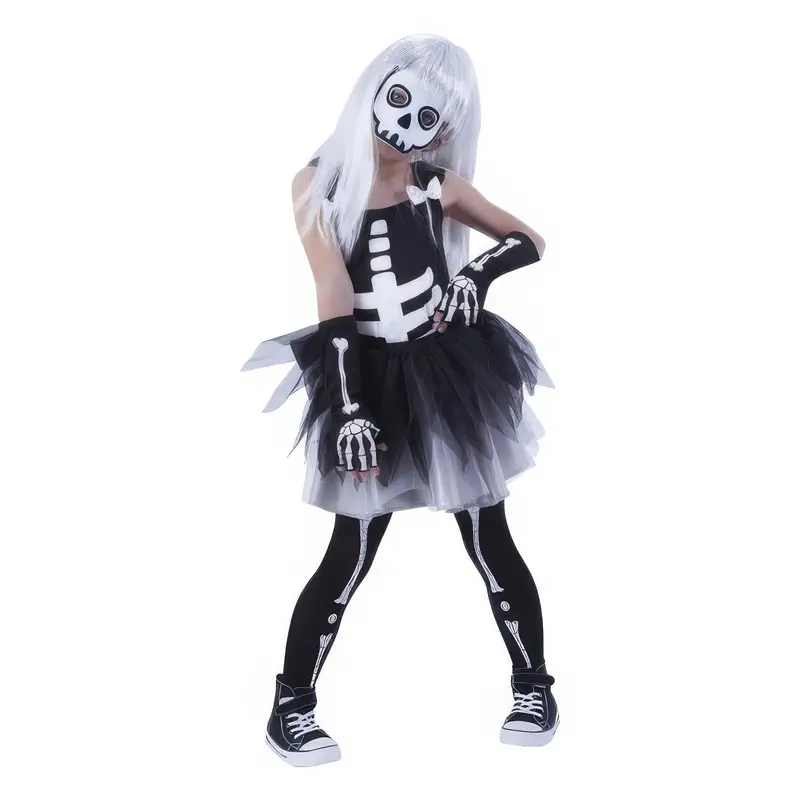 Scary Skeleton Themed Halloween Outfit 1