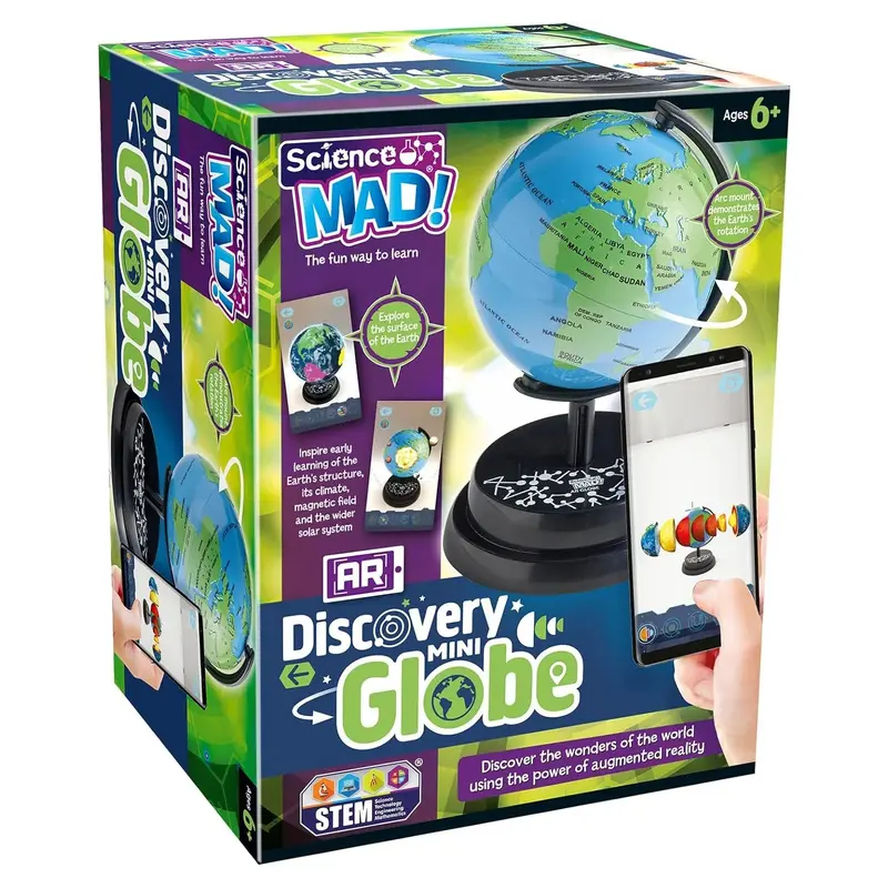 Science Mad Ar Mini Globe – Interactive Augmented Reality Earth Model 1