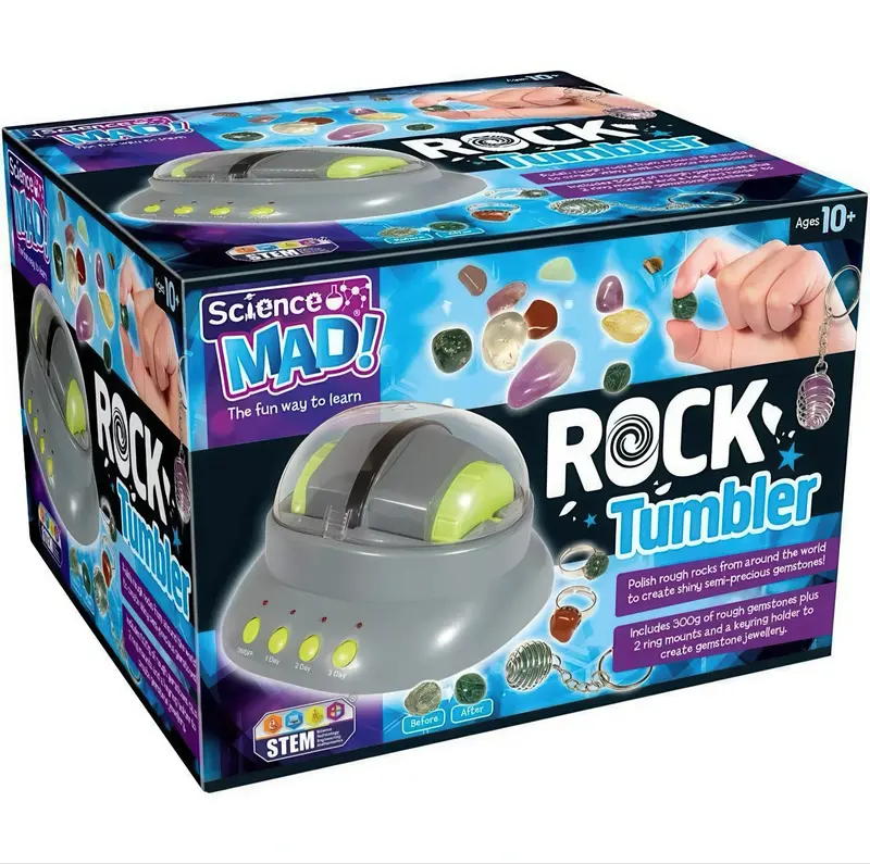 Science Mad Rock Tumbling Kit – Motorized Polishing Machine 1